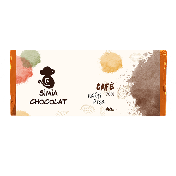 Tablette de chocolat Café Simia Chocolat