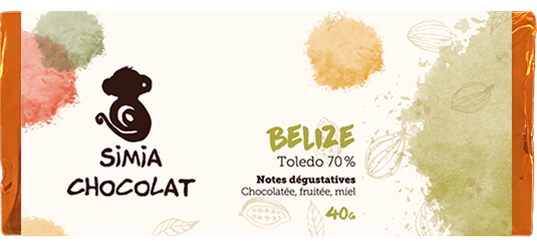Tablette De Chocolat Noir Belize Simia Chocolat